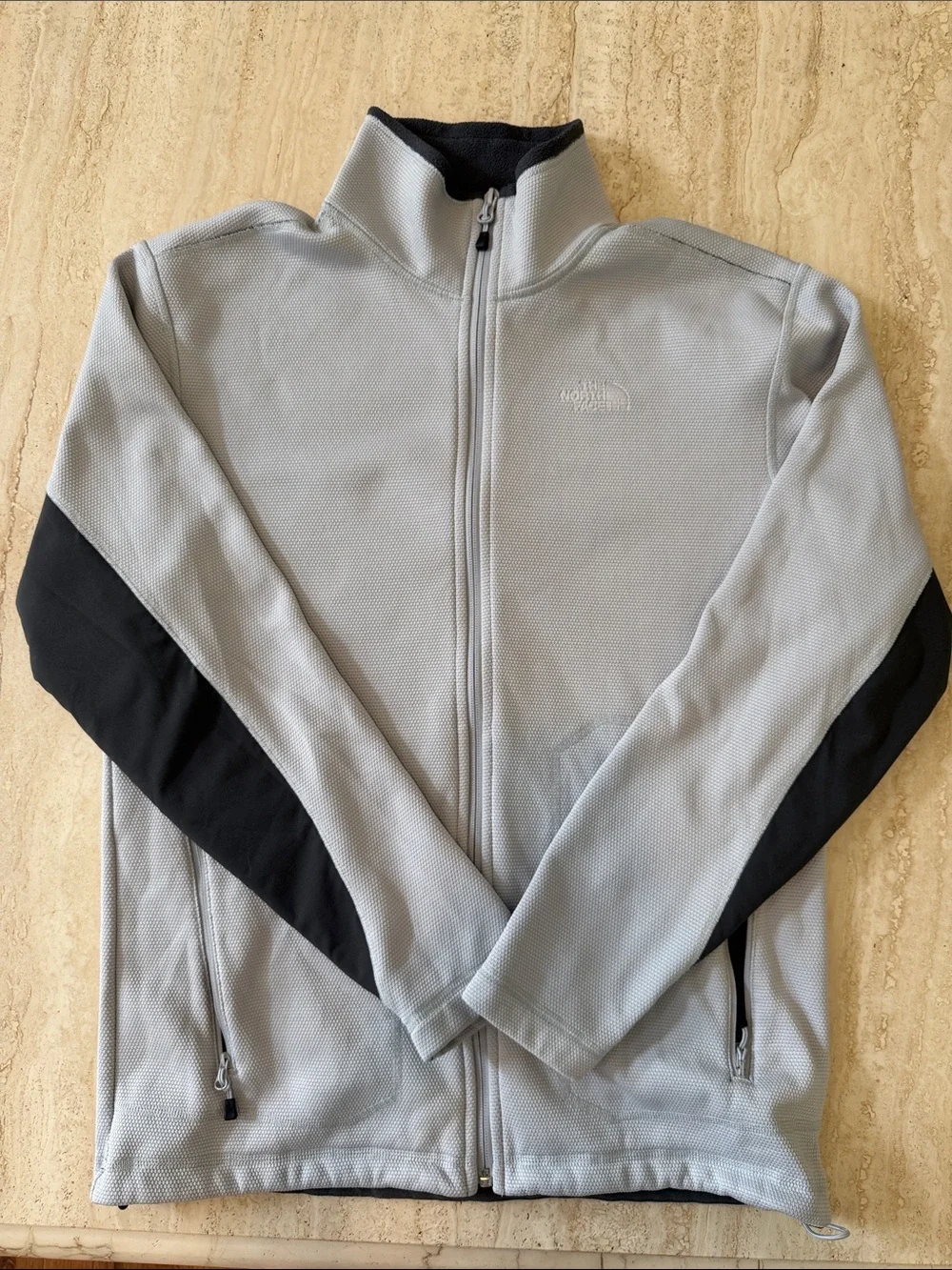 The North Face Light Gray Full-Zip Jacket